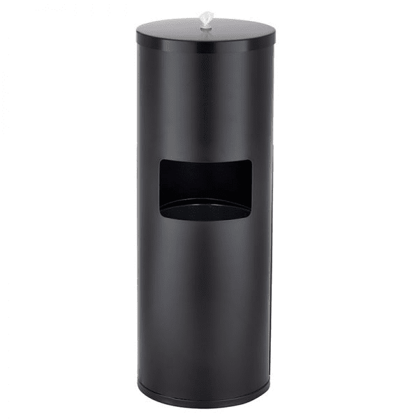 Extra Hygiene Floor Standing Wet Wipe Dispenser, Black Coated Metal