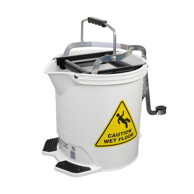 Edco Wringer Bucket, White, 15 L