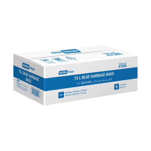 Best Hygiene 75 L Blue Garbage Bags, 250 Bags