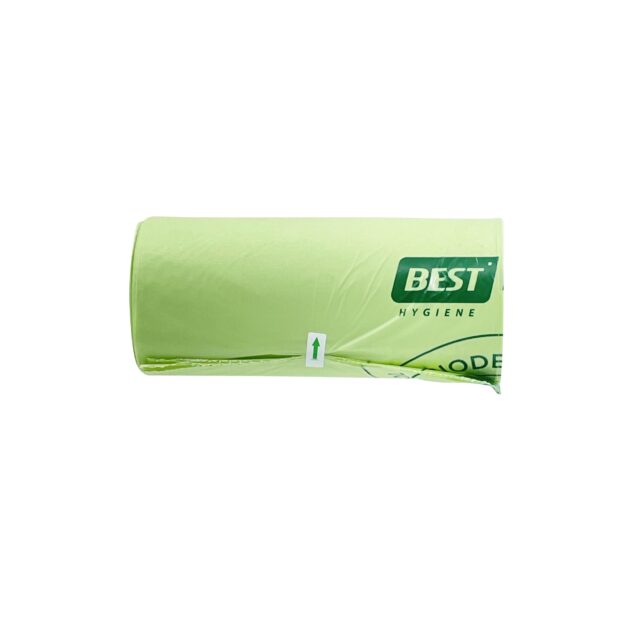 Best Hygiene 80 L Green Compostable Waste Bags, 250 Bags