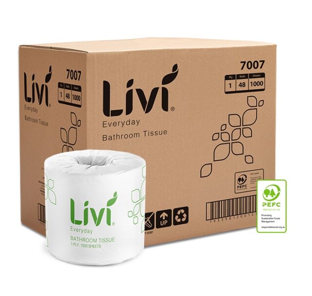 Livi Basics Toilet Tissue 1 Ply 1000 Sheets