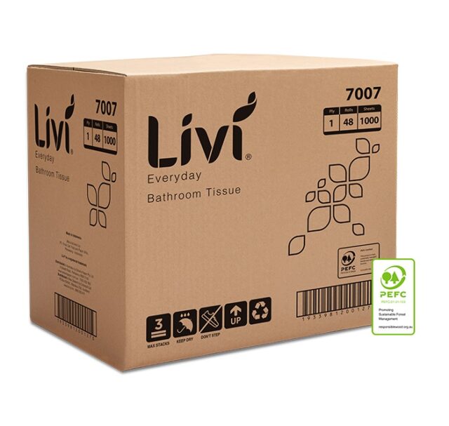 Livi Basics Toilet Tissue 1 Ply 1000 Sheets
