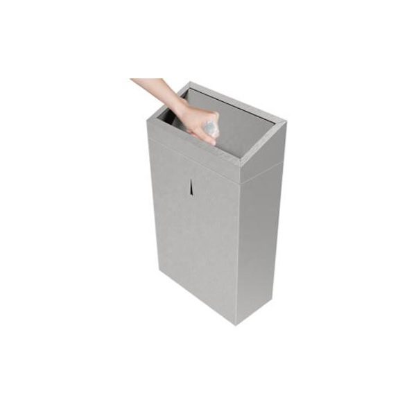 Stainless Steel Sanitary Bin, Grey