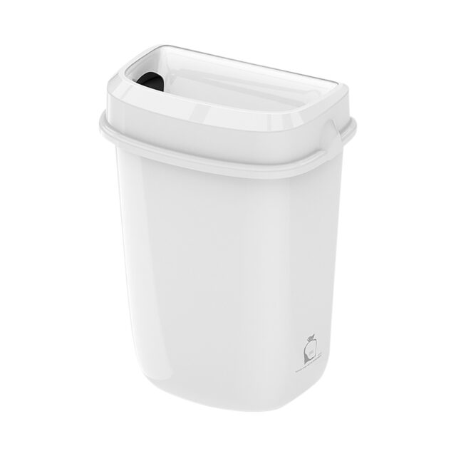 Multi Curved Trash Bin Floor Standing or Wall Mounted, 32L
