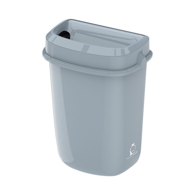 Multi Curved Trash Bin Floor Standing or Wall Mounted, 32L