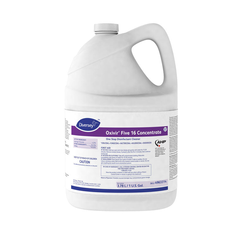 Oxivir Five 16 Hospital Grade Disinfectant Cleaner, 3.78L