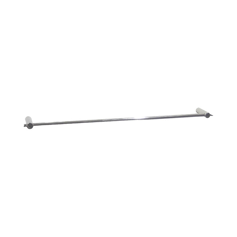 Wooden wall-mounted coat rack with multiple hooks on a white background