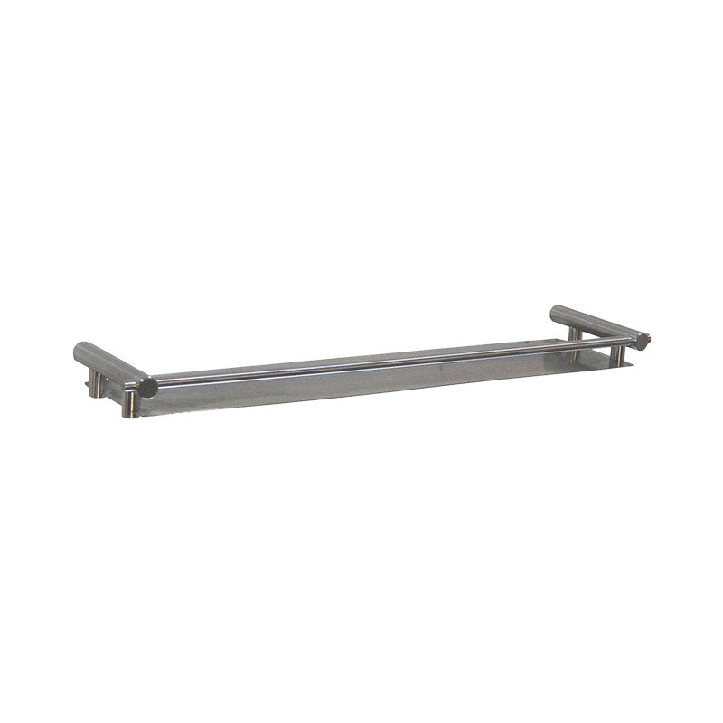Metal towel rack on a white background