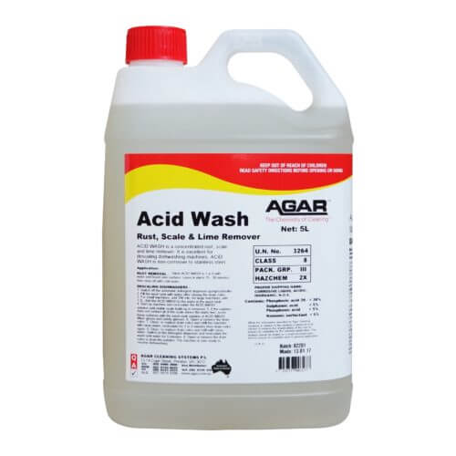 Agar Acid Wash Rust, Scale and Lime Remover, 5L