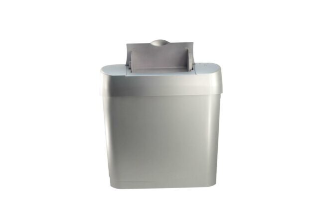 Automatic Sanitary Bin, Silver, 15 L