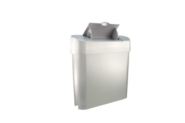 Automatic Sanitary Bin, Silver, 15 L