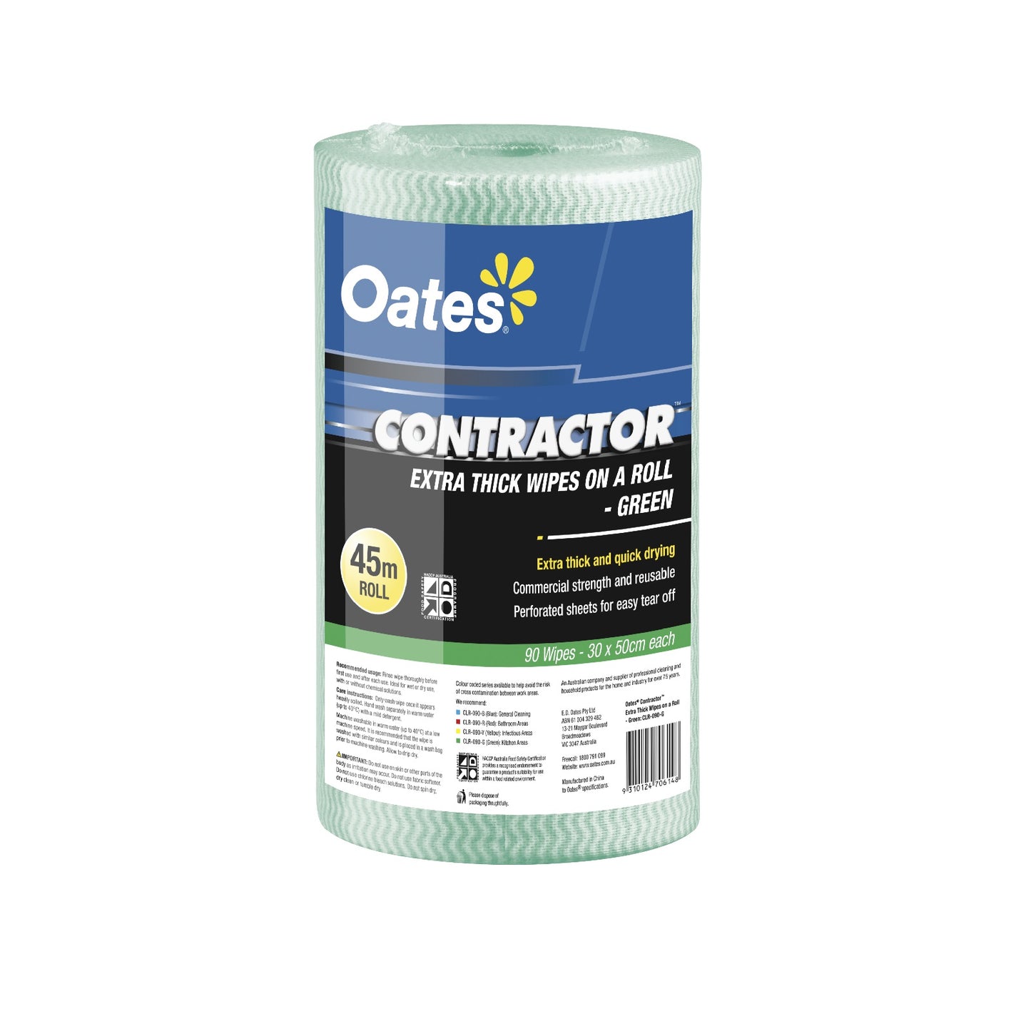 Oates Contractor Extra Thick Wipes on a Roll