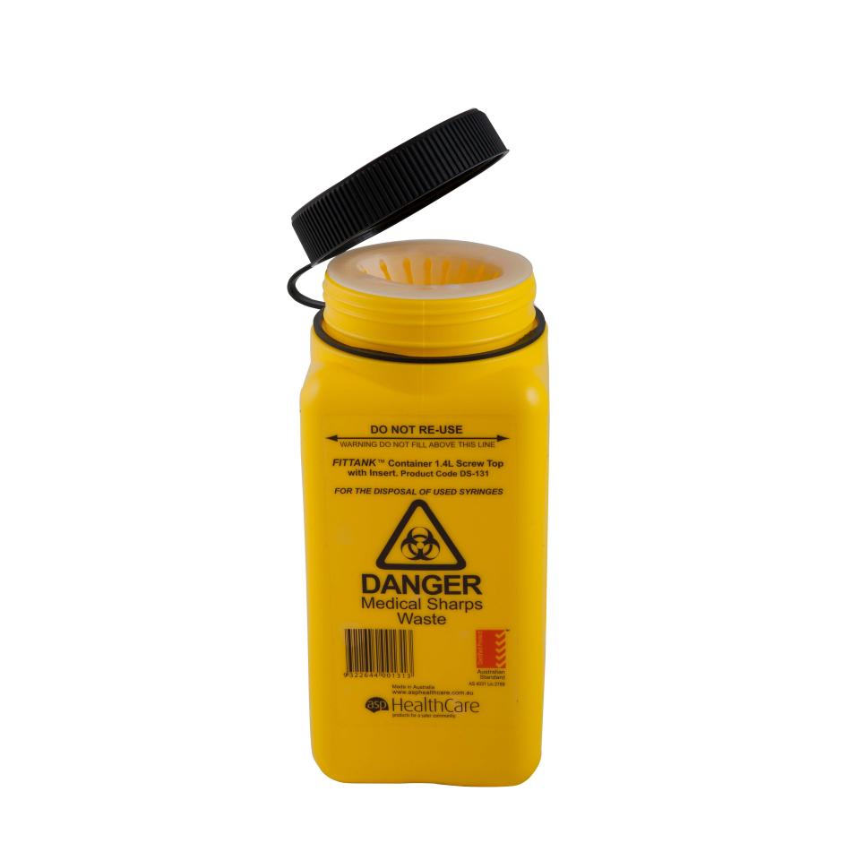 ASP HealthCare FITTANK 1.4L Sharps Container