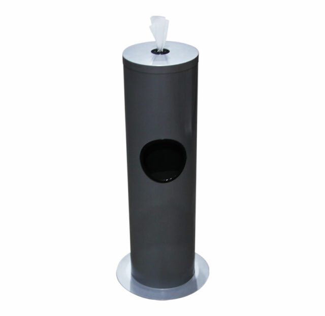Extra Antibacterial Fitness Wipes + Free Floor Standing Metal Dispenser with Disposal Bin - 12 Roll
