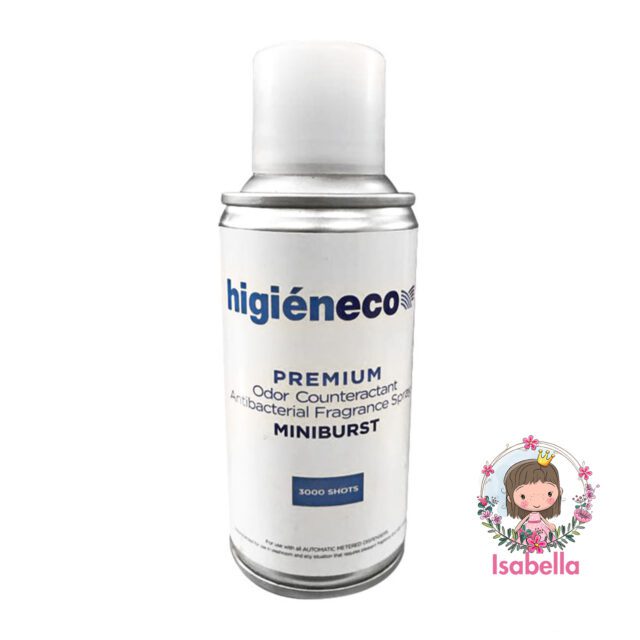 Higieneco MiniBurst 2.0 Aerosol Air Freshener Automatic Fragrance Refill, Antibacterial, 160 mL