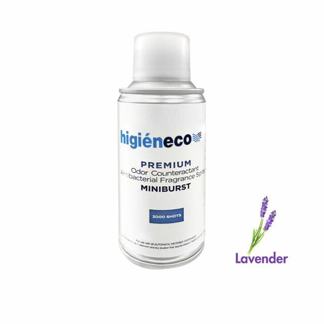 Higieneco MiniBurst 1.0 Aerosol Air Freshener Automatic Fragrance Refill, Antibacterial, 3000 Sprays, 110 mL