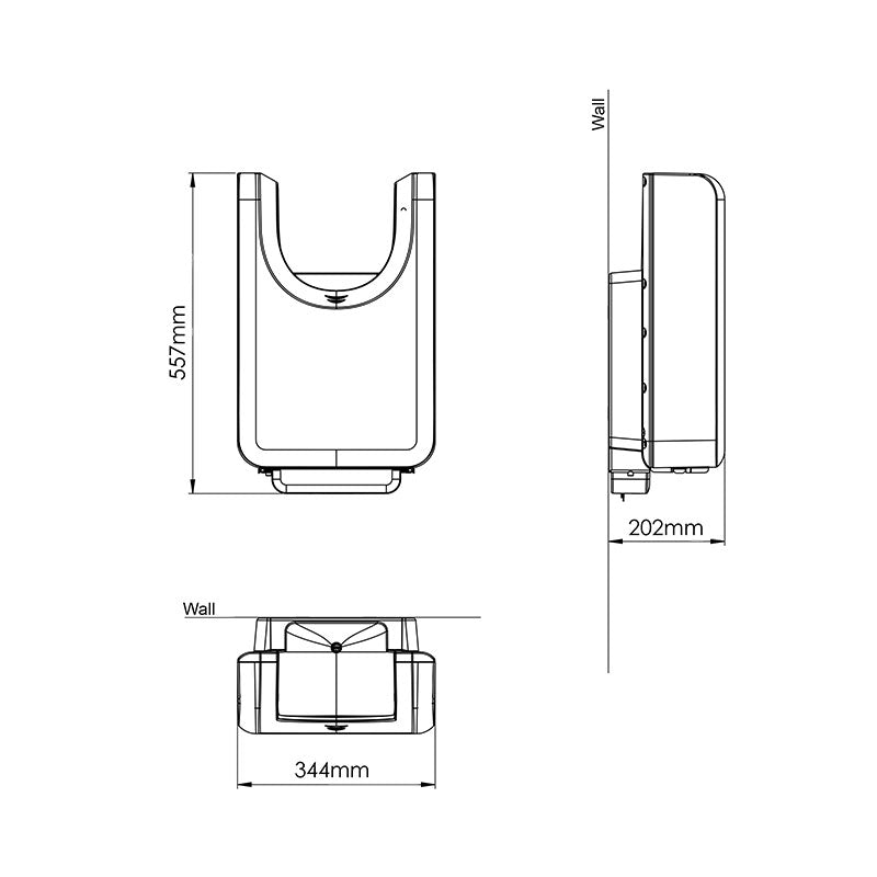 Mediclinics U-Flow HighSpeed Automatic Hand Dryer