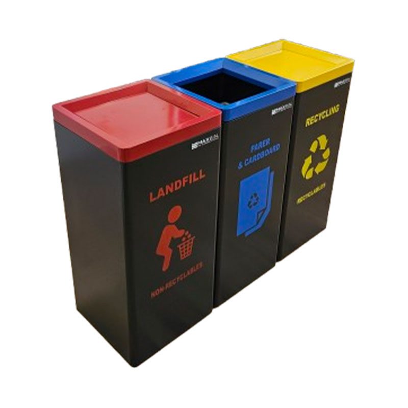 Maxbin Three Colour Recycling Stations
