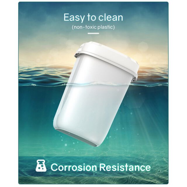 Multi Curved Trash Bin, Floor Standing or Wall Mounted, Black, 32 L
