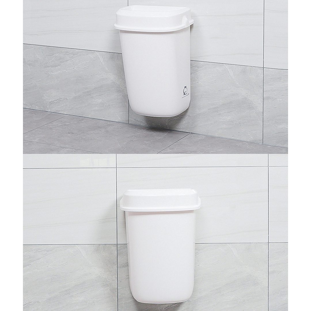 Multi Curved Trash Bin Floor Standing or Wall Mounted, 32L