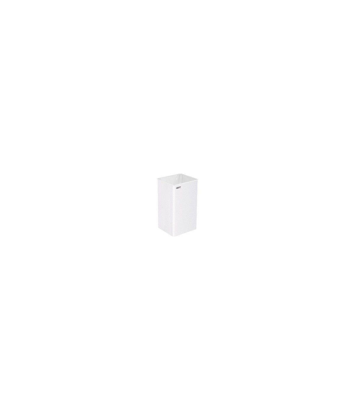 Waste receptacle no lid 65L steel white epoxy pp1065