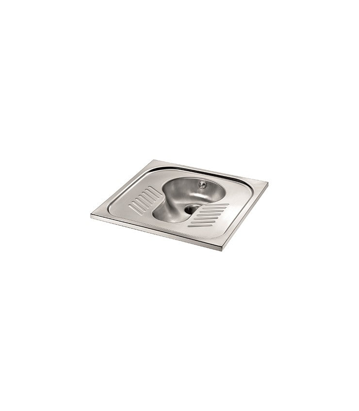 Squatting Pan AISI 304 Stainless Steel Satin Finish 700x600 mm