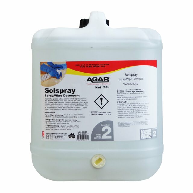 Agar Solspray Spray and Wipe Detergent