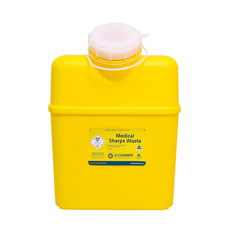 Ace Sharps 8L Sharps Container Non-Spill Screw Top Lid
