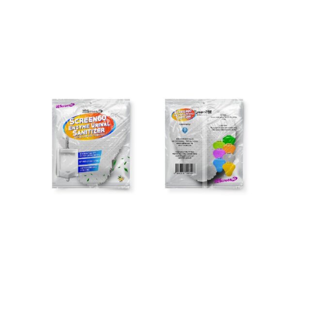 Screen60 Enzyme Urinal Sanitizer, Crush, Clear