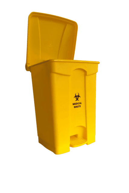 Yellow Medical & Clinical Waste Pedal Bin