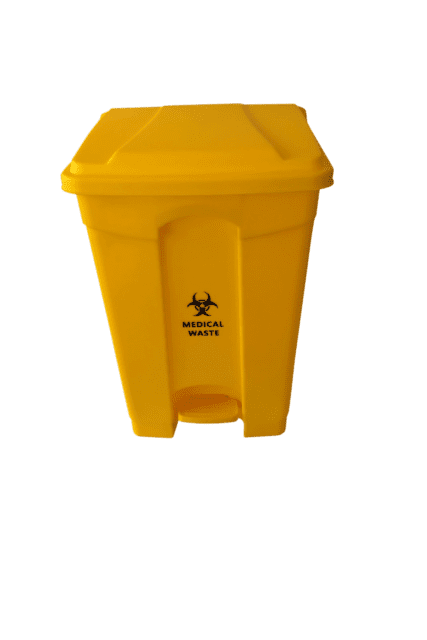 Yellow Medical & Clinical Waste Pedal Bin