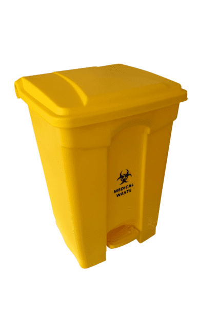 Yellow Medical & Clinical Waste Pedal Bin
