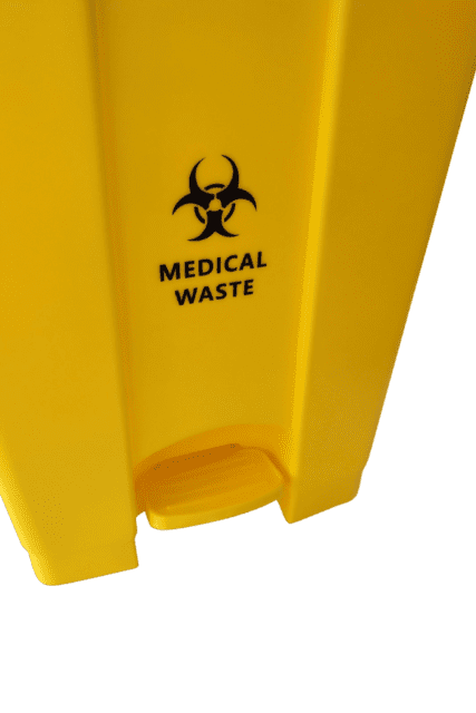 Yellow Medical & Clinical Waste Pedal Bin