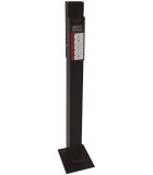 Pedal-Activated Stand-Up Hygiene Station Black Steel
