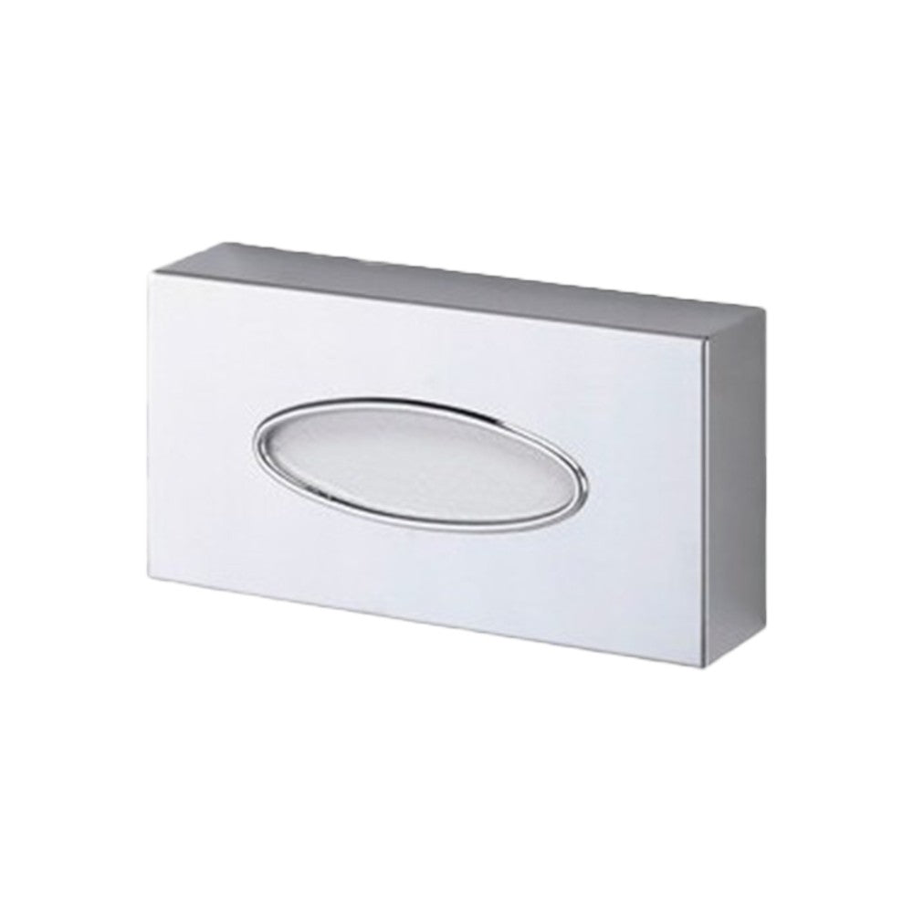 Hospeco chrome-plated brass countertop facial tissue dispenser with a bright polished finish.