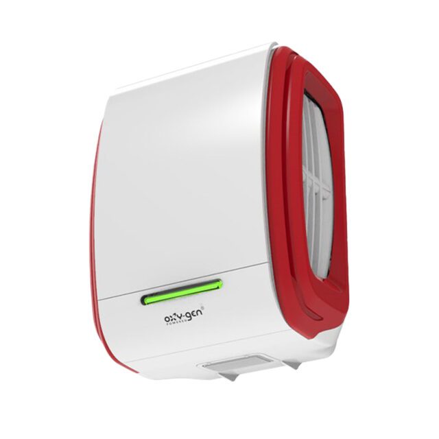 Oxygen-Supreme 30/60/90 Day White with Red Side Clip Dispenser