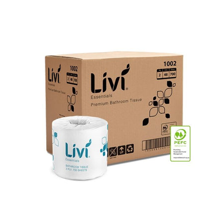 Livi Essentials Toilet Tissue 2 Ply 700 Sheets