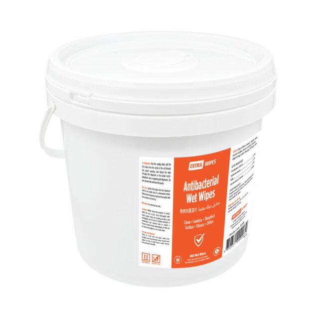 Extra Antibacterial Wet Wipes Bucket, 800 sheets