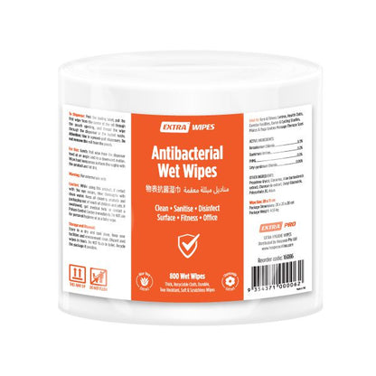 Extra Antibacterial Wet Wipes, 800 sheets