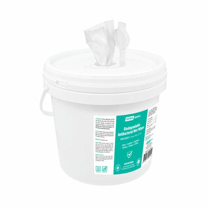 Extra Biodegradable Antibacterial Wet Wipes Bucket, 1000 sheets