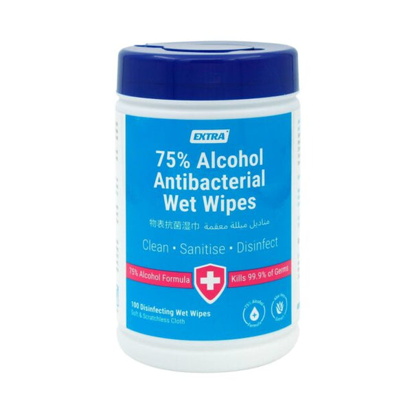 Extra Antibacterial 75% Alcohol Wet Wipes
