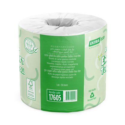 Extra Hygiene Recycled Quick-Flush Toilet Paper