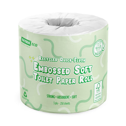 Extra Hygiene Recycled Quick-Flush Toilet Paper