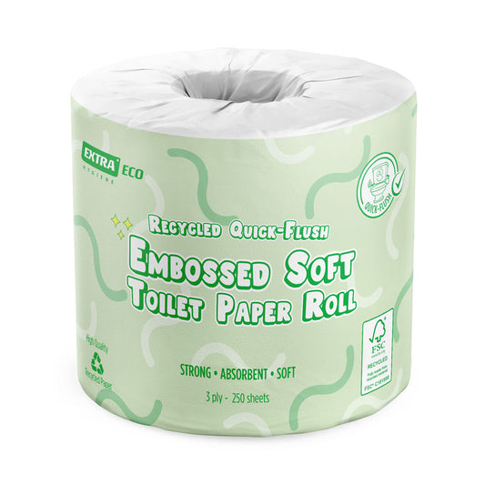 Extra Hygiene Recycled Quick-Flush Toilet Paper