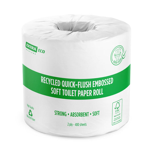 Extra Hygiene Recycled Quick-Flush Toilet Paper