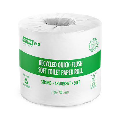 Extra Hygiene Recycled Quick-Flush Toilet Paper