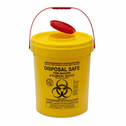 Sharps Container 23 L Non-Spill Snap on Lid