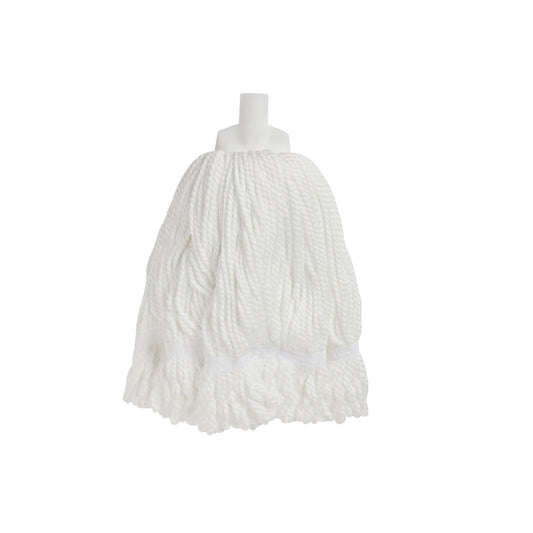 Edco Microfibre Round Mop, White