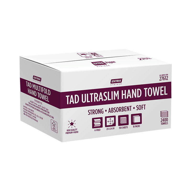 Extra Hygiene Premium TAD Ultra-Slim Hand Towel 2400 Sheets
