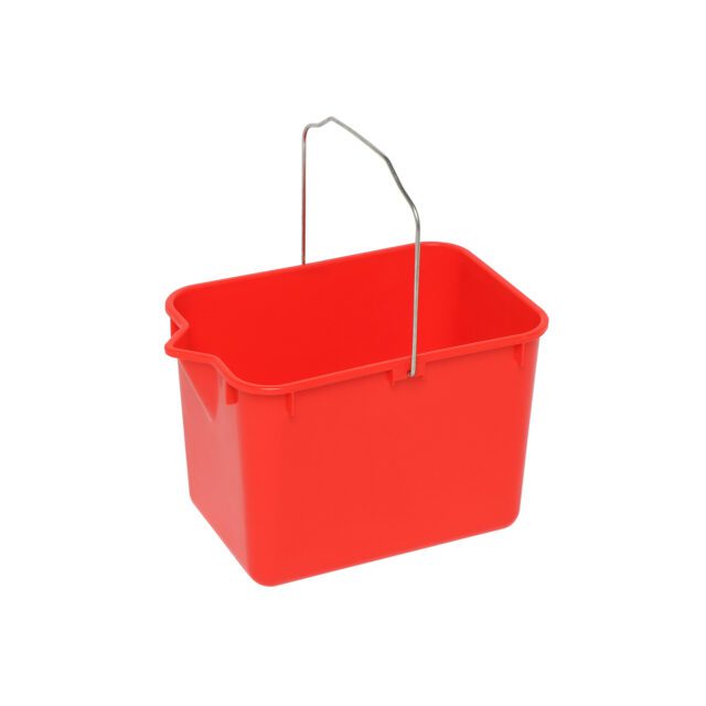 Edco Squeeze Mop Bucket, Red